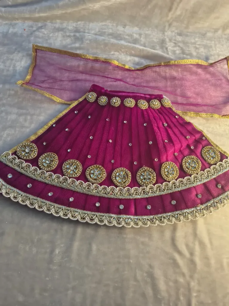 Purple mata rani poshak