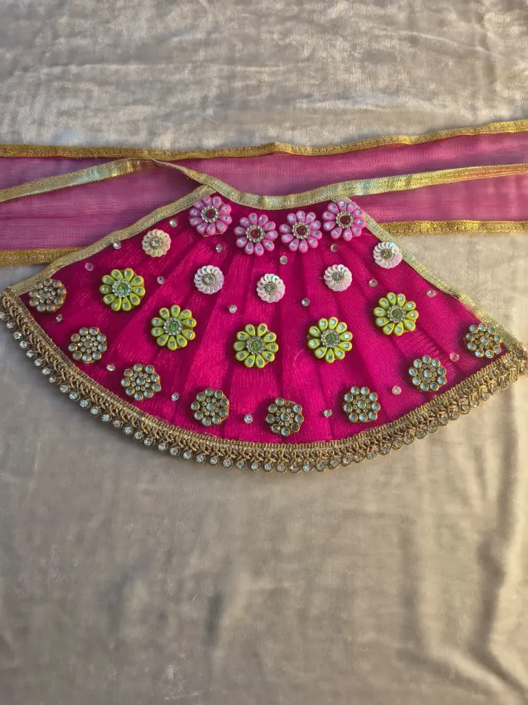 Pink mata rani poshak