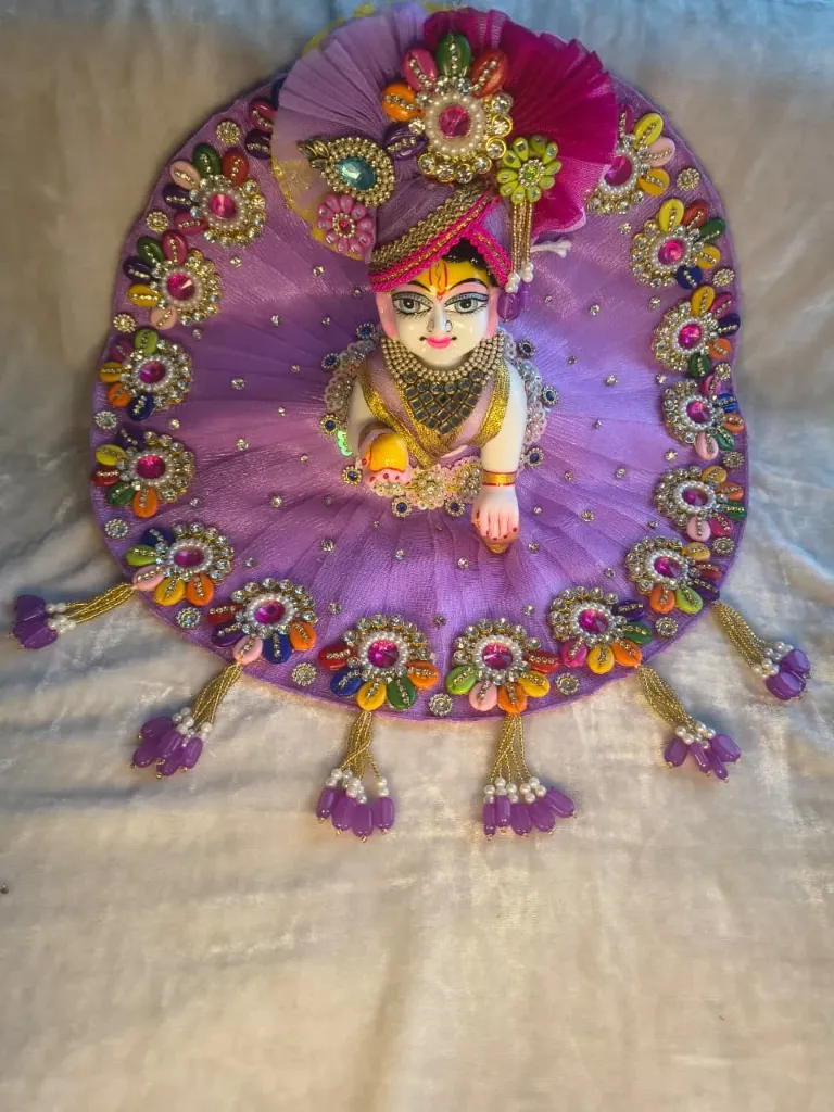 Purple charm luxe poshak with pagdi