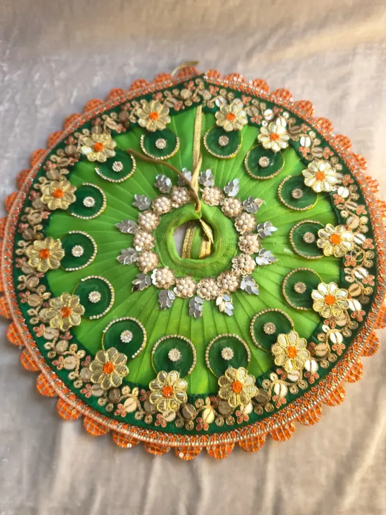 Green luxe poshak with pagdi