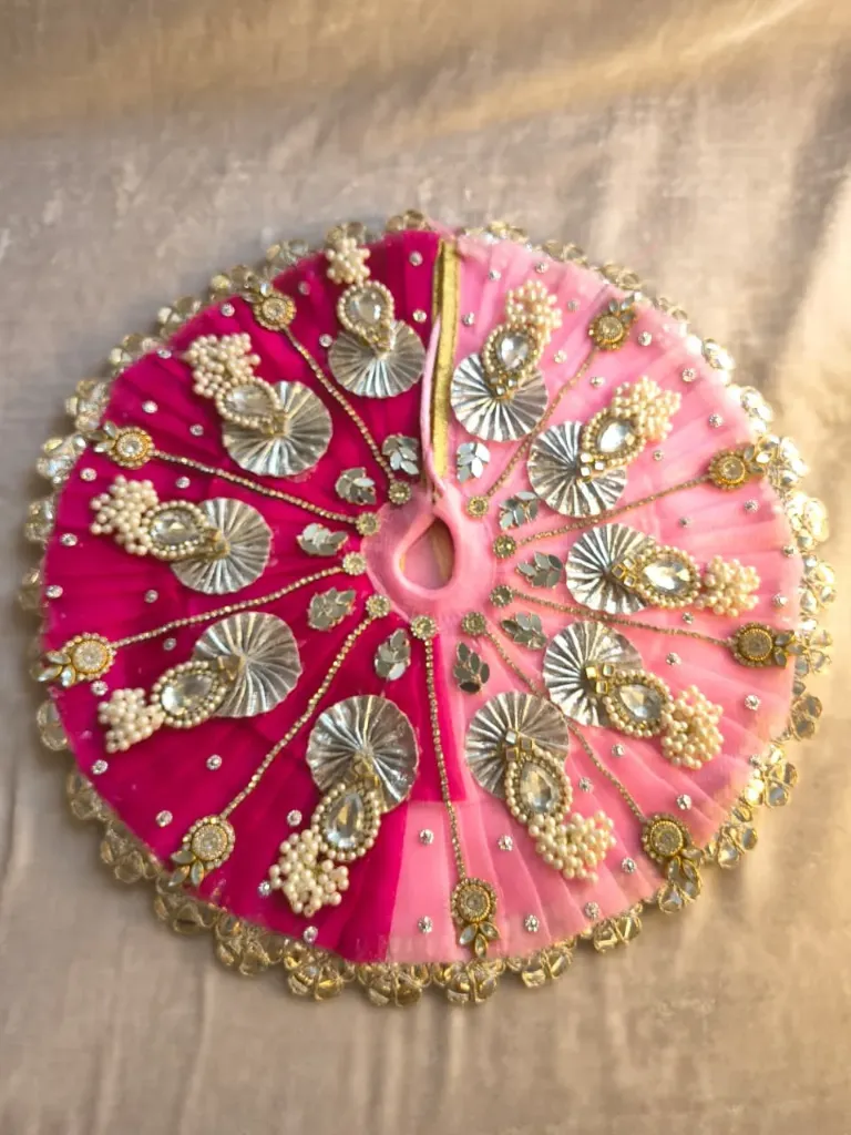 Rose pink poshak with pagdi