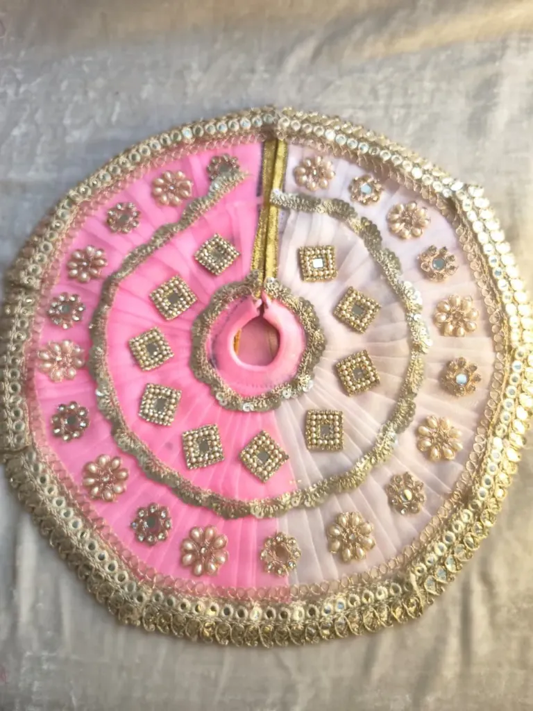 Pearl pink poshak with pagdi (Size-1)