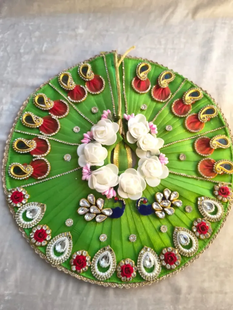 Emerald green poshak with pagdi