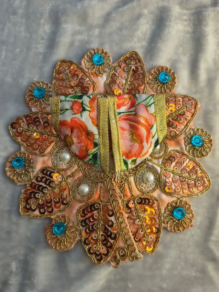 Bright orange poshak