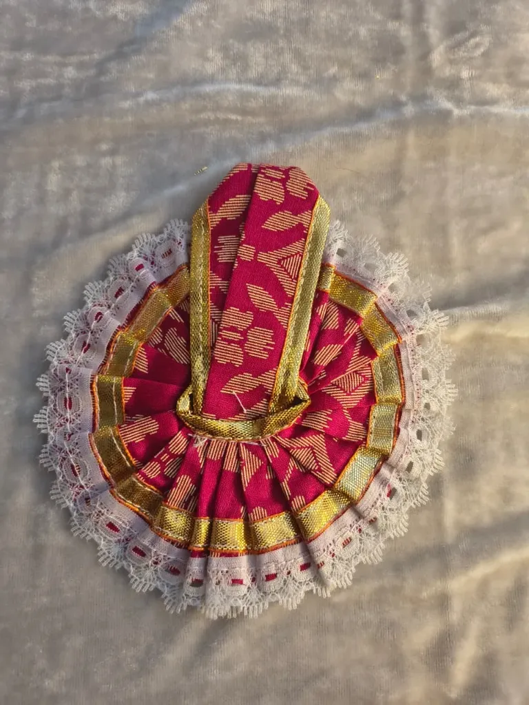 Red cotton poshak (Size-0)
