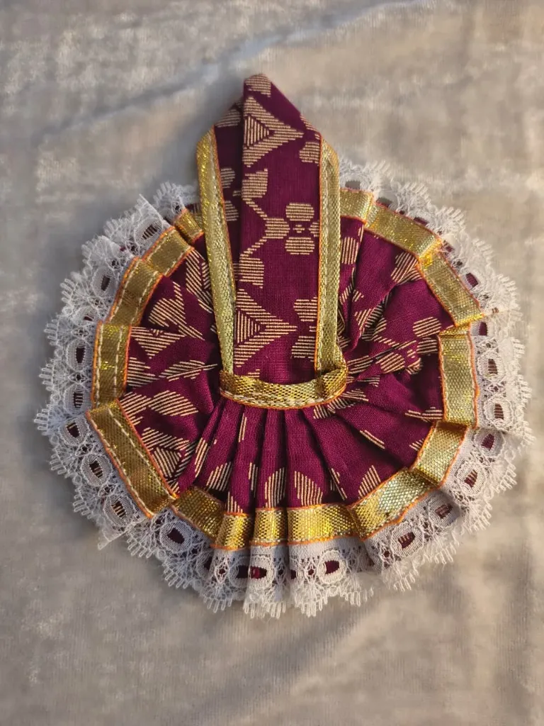 Marron cotton poshak (Size-0)