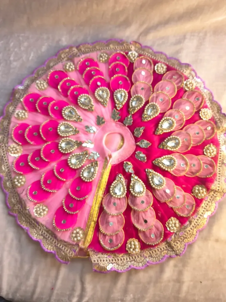 Pink Rani  poshak with pagdi (Size-0)