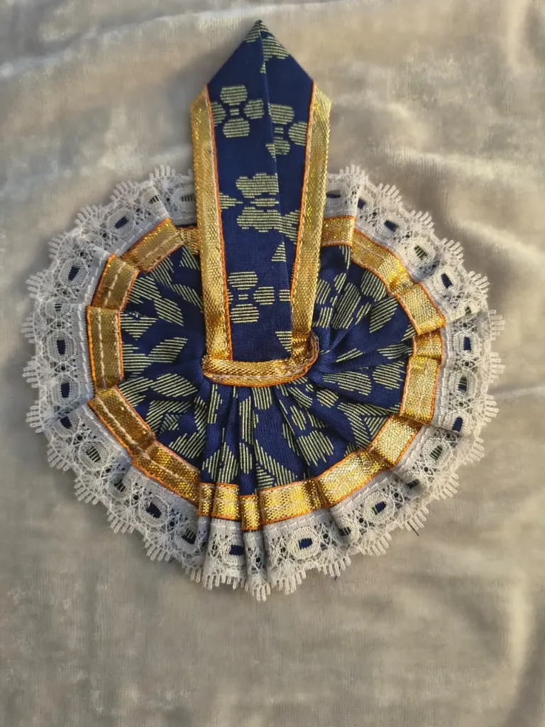 Blue cotton poshak (Size-0)