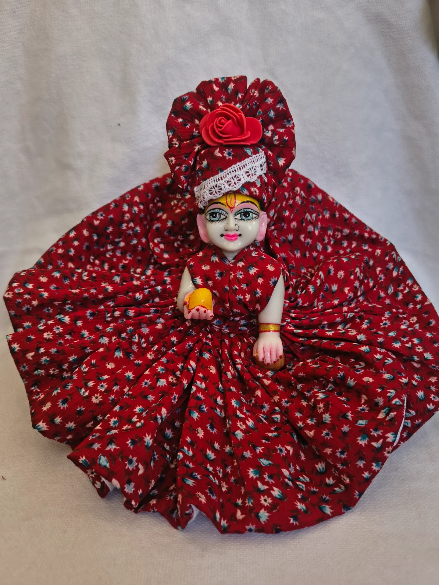 Red premium Bombay cotton with pagdi (Size-0)