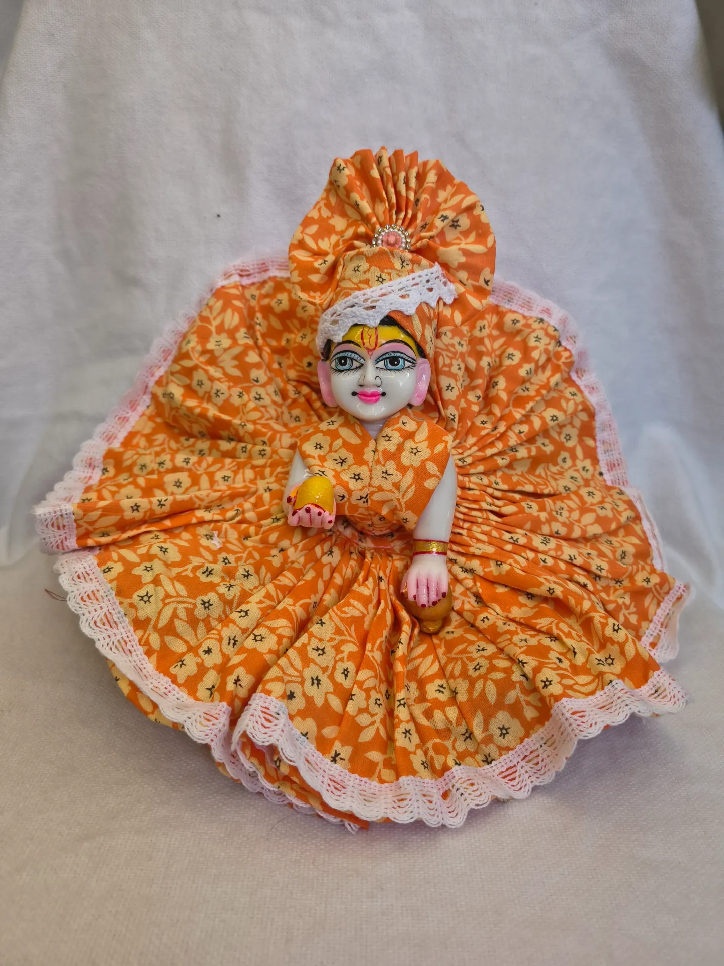 Premium Pure Cotton Dress with pagdi (Size-0)