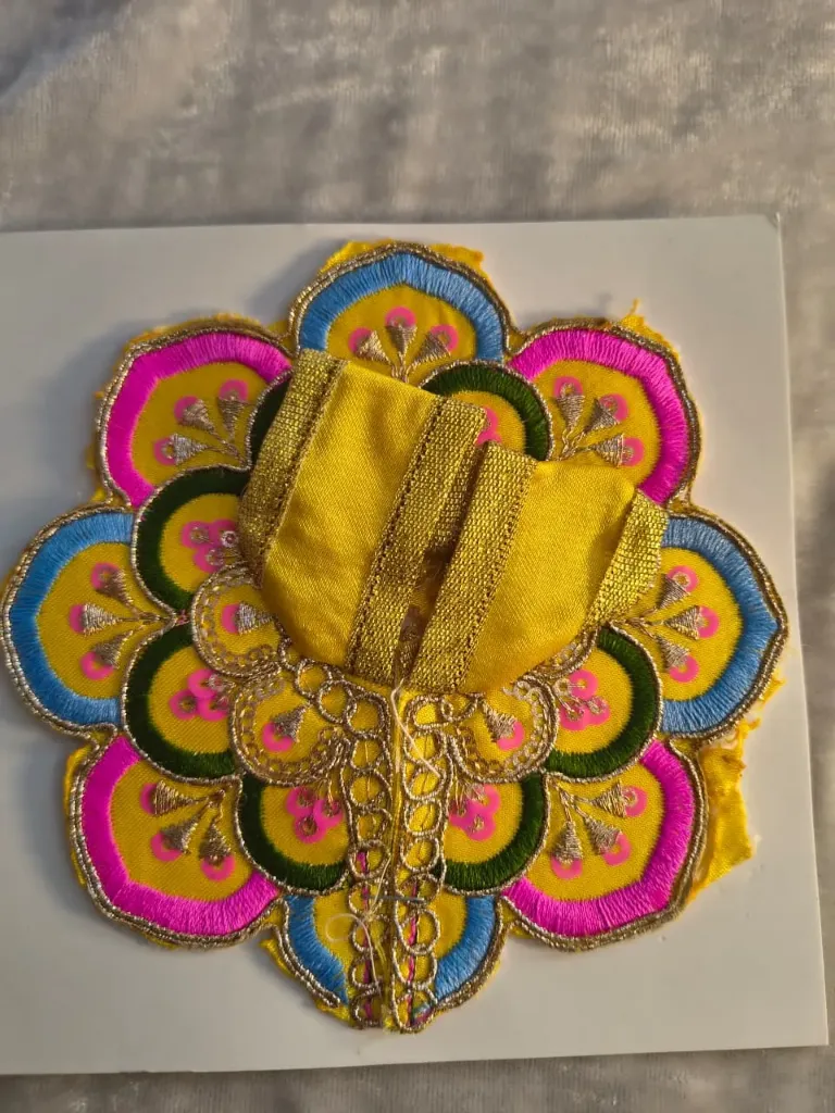 Mustard ivory poshak